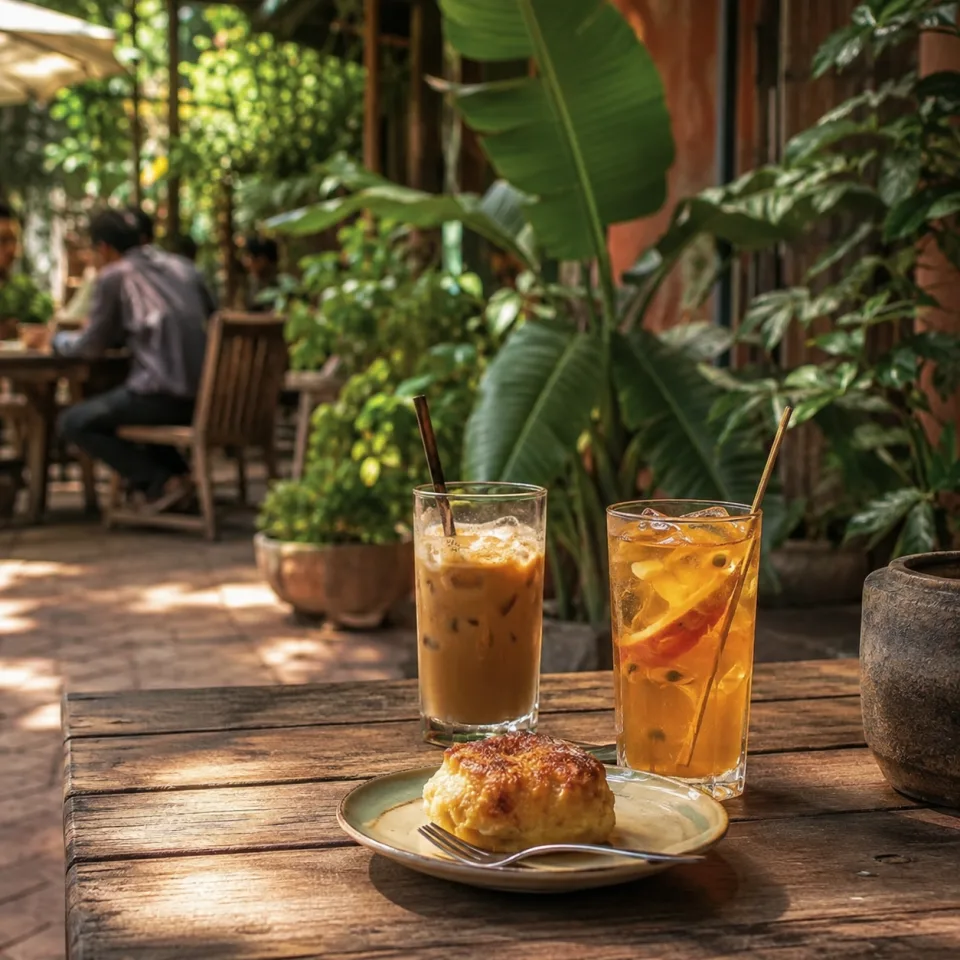 Bàn ăn tại Hồ Lô